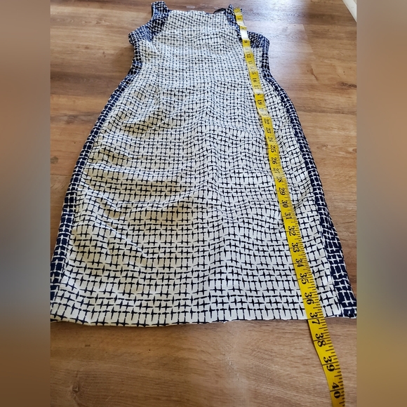 Zara Bodycon Navy White Printed Dress Size XS - Picture 9 of 10